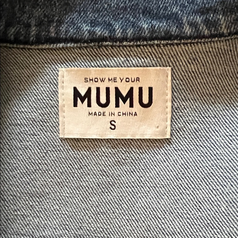 Show Me Your MuMu Blue Denim Mini Dress - Picture 6 of 7